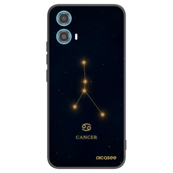 Picasee crna silikonska maskica za Motorola Moto G34 5G - CANCER