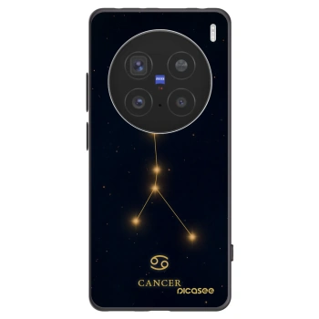 Picasee crna silikonska maskica za Vivo X200 Pro - CANCER