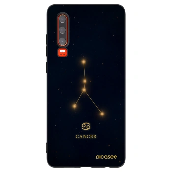 Picasee crna silikonska maskica za Huawei P30 - CANCER
