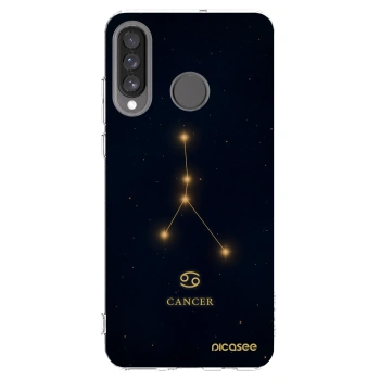 Picasee silikonska prozirna maskica za Huawei P30 Lite - CANCER