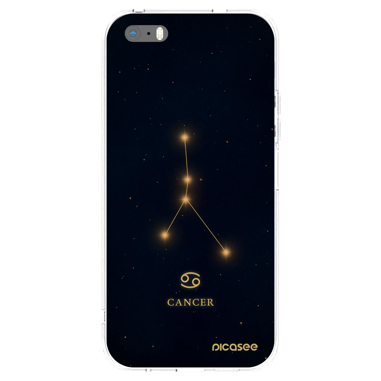 Picasee silikonska prozirna maskica za Apple iPhone 5/5S/SE - CANCER