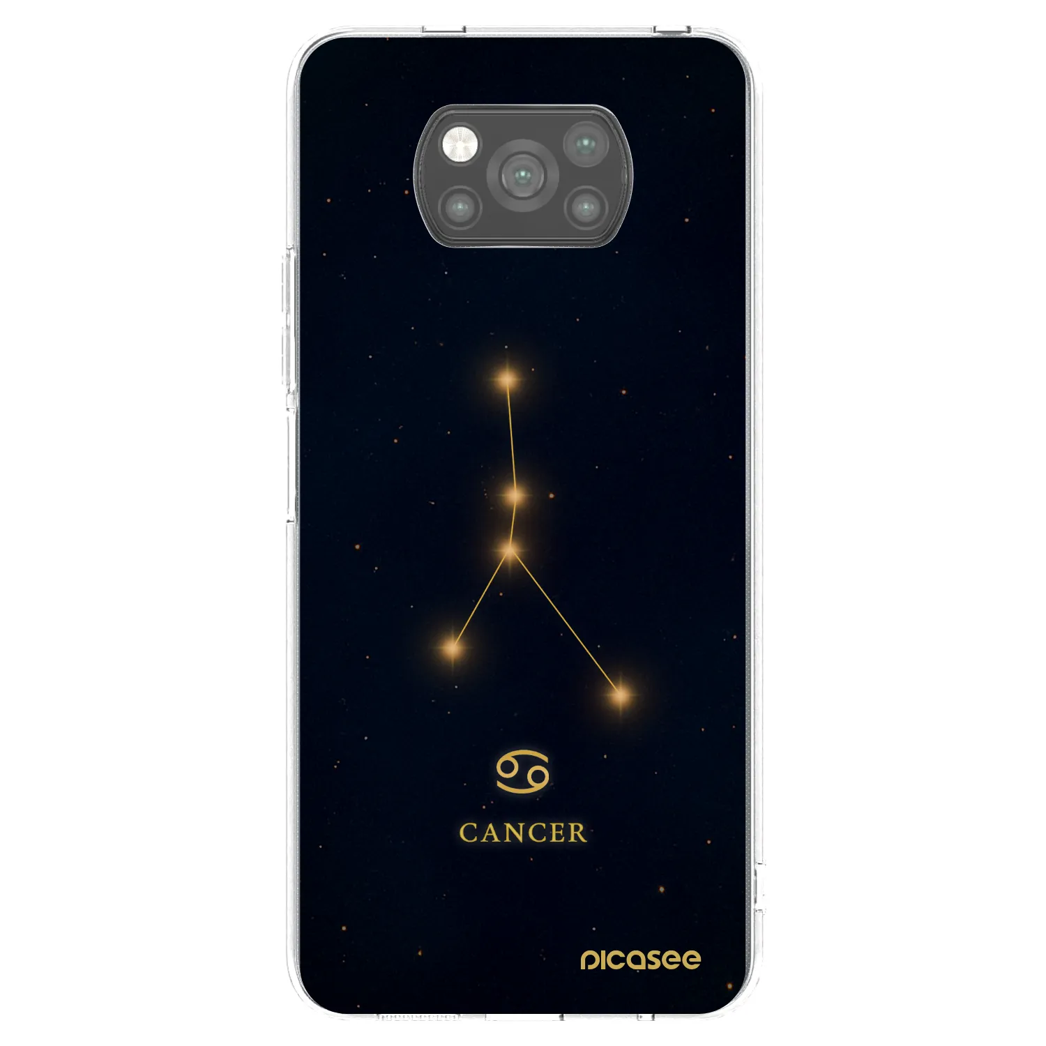 Picasee crna silikonska maskica za Xiaomi Poco X3 - CANCER