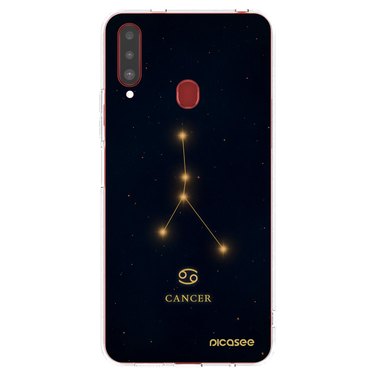 Picasee silikonska prozirna maskica za Samsung Galaxy A20s - CANCER