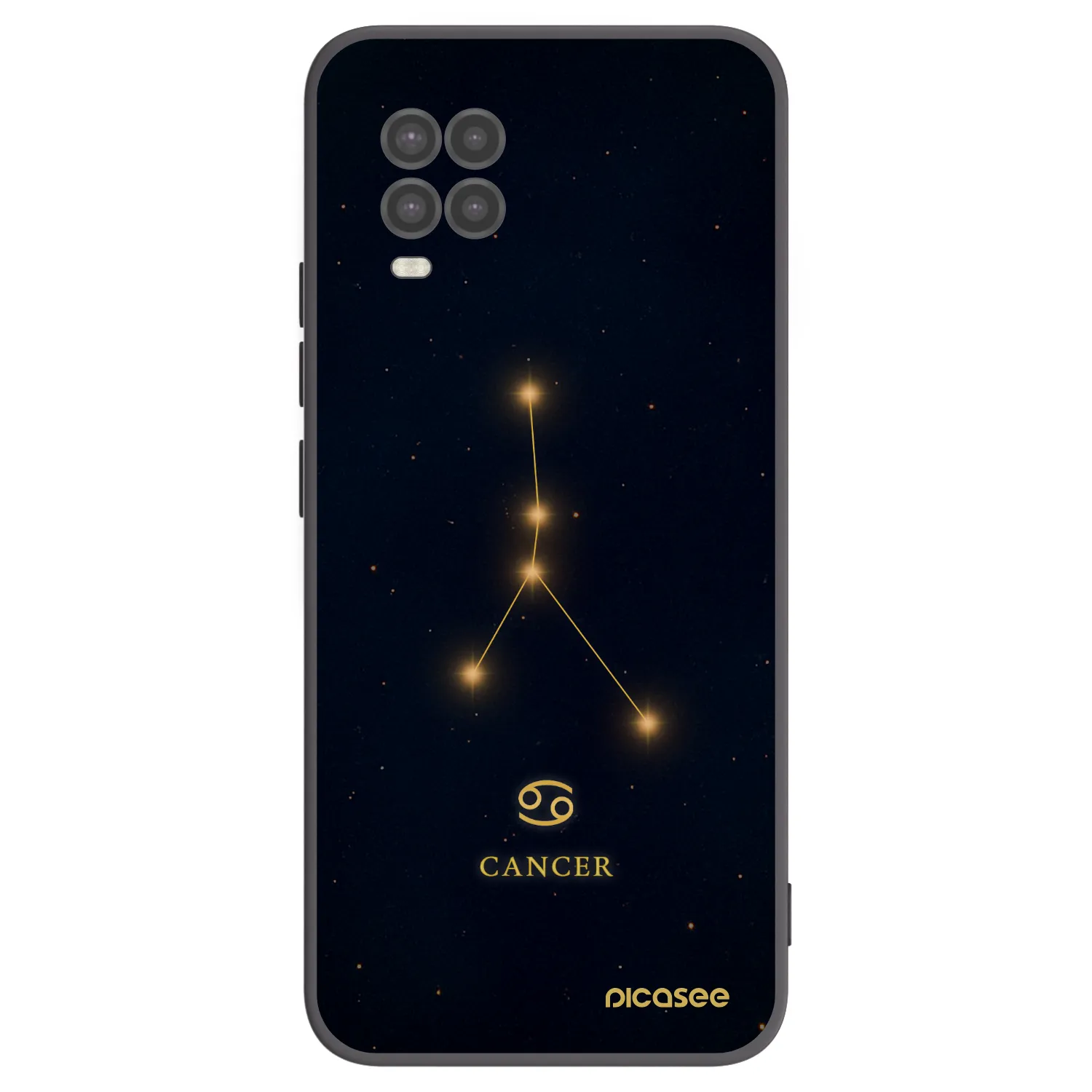 Picasee crna silikonska maskica za Xiaomi Mi 10 Lite - CANCER