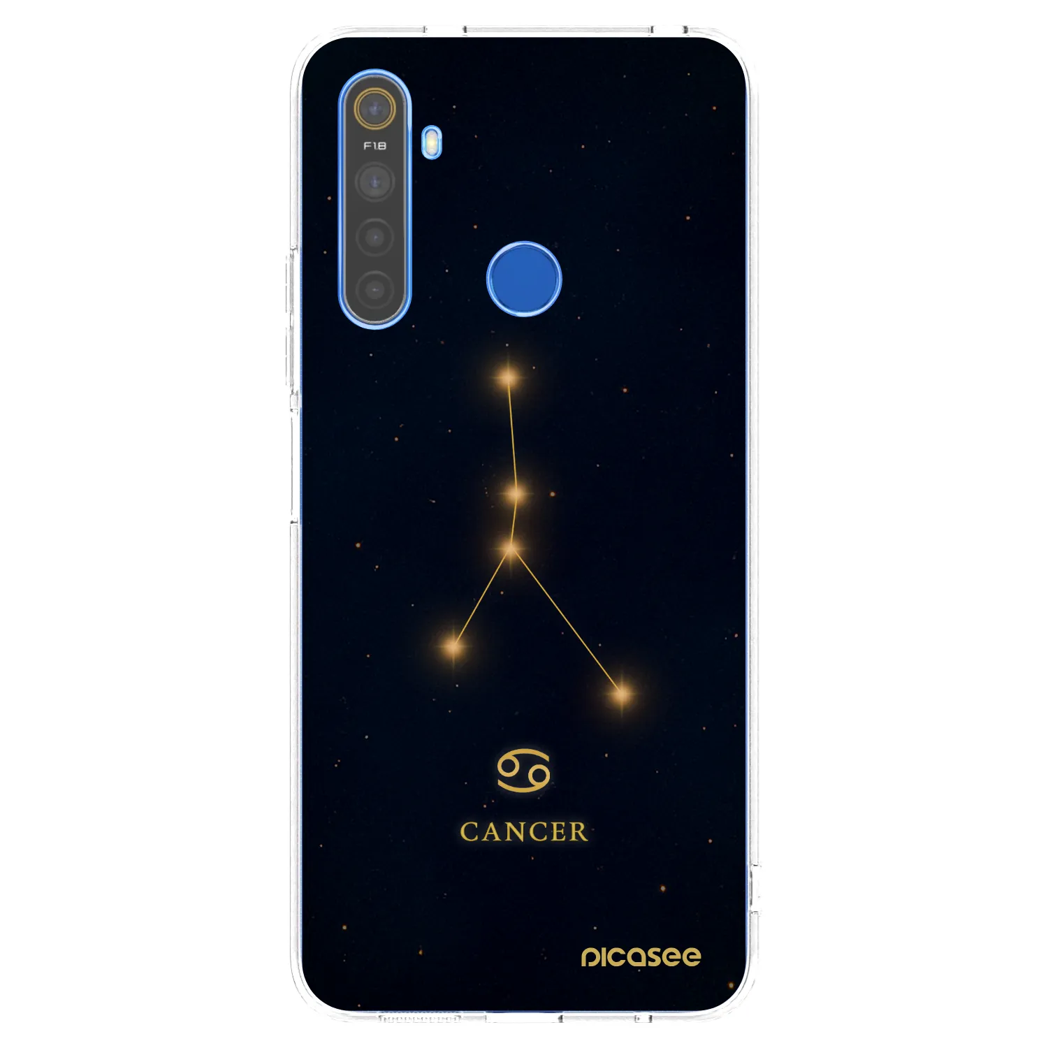 Picasee silikonska prozirna maskica za Realme 5 - CANCER
