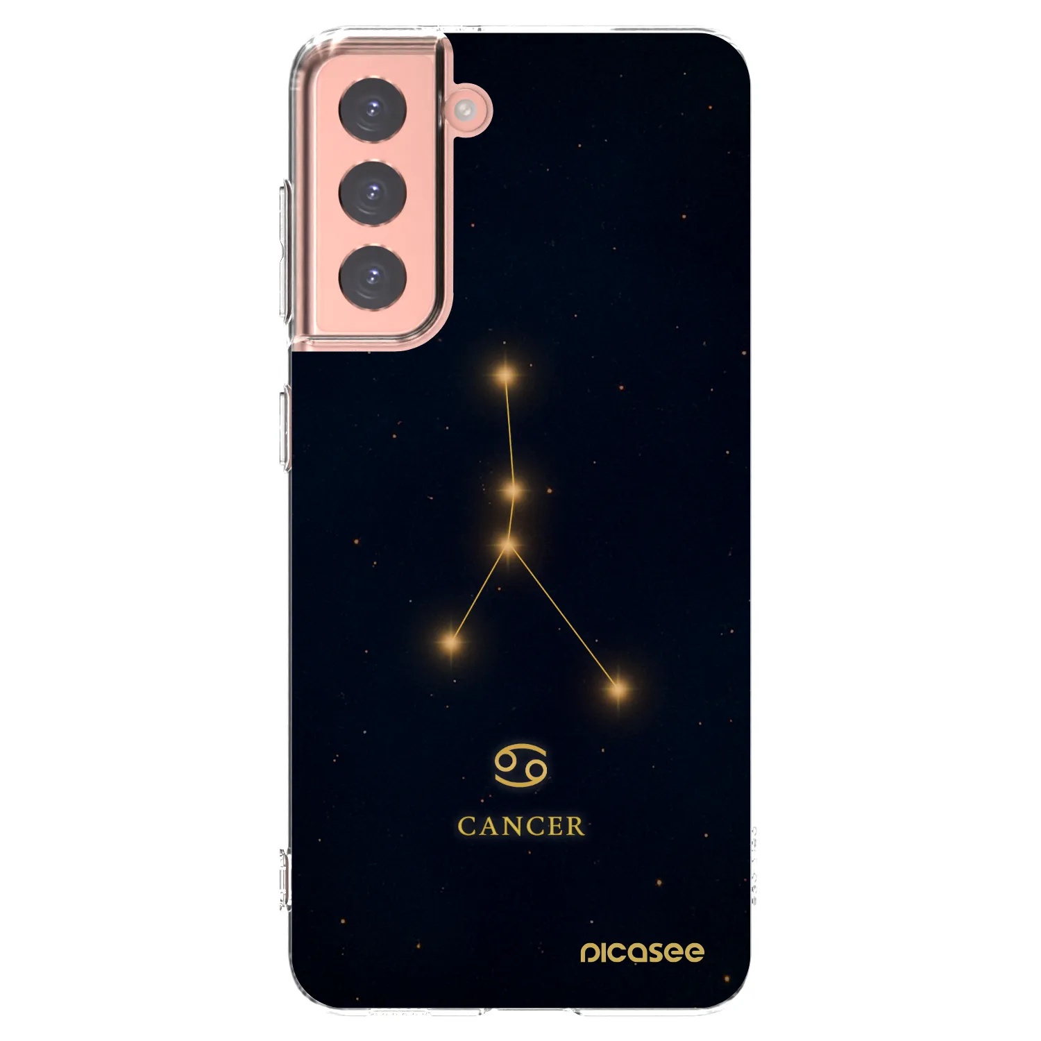 Picasee silikonska prozirna maskica za Samsung Galaxy S21 5G G991B - CANCER