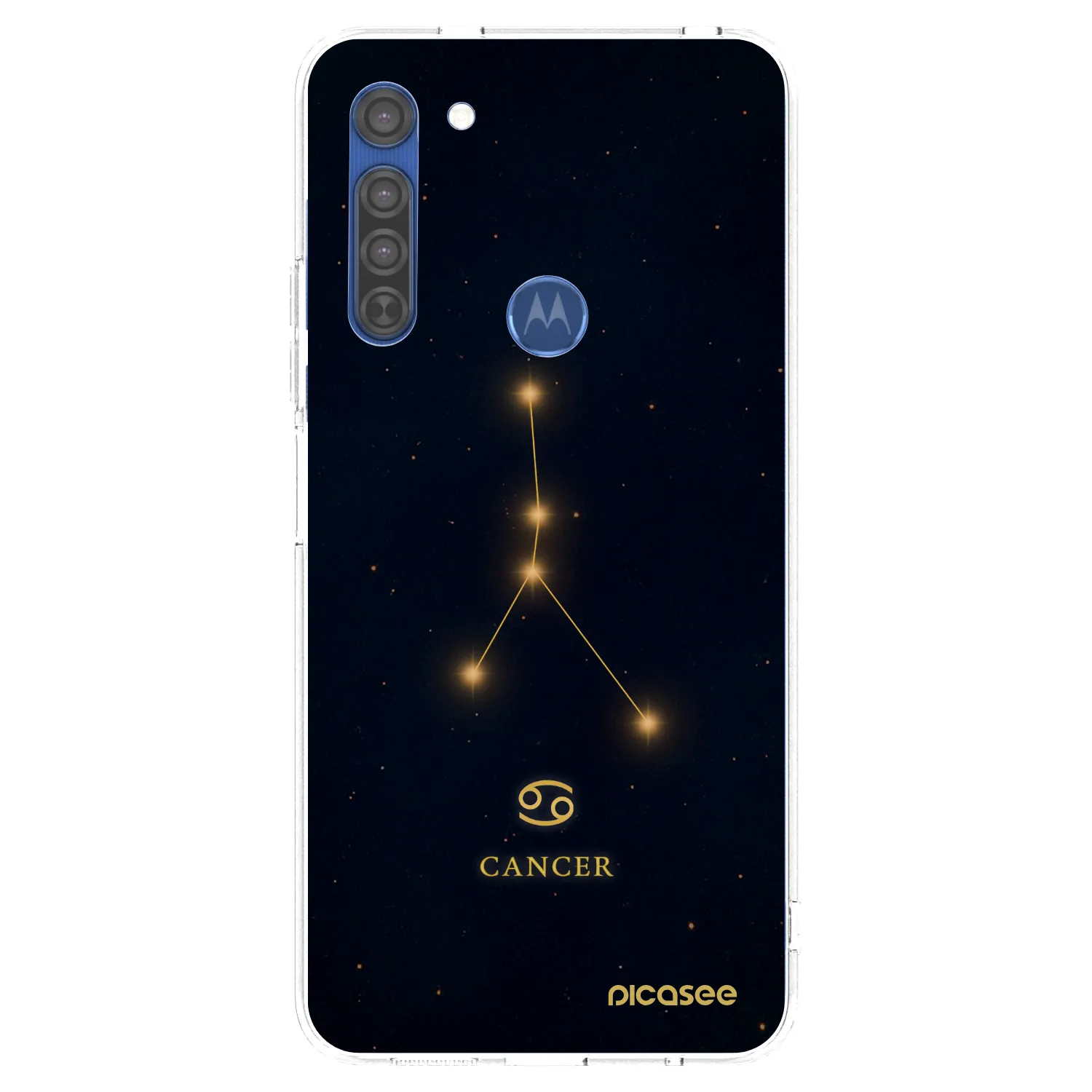 Picasee silikonska prozirna maskica za Motorola Moto G8 - CANCER