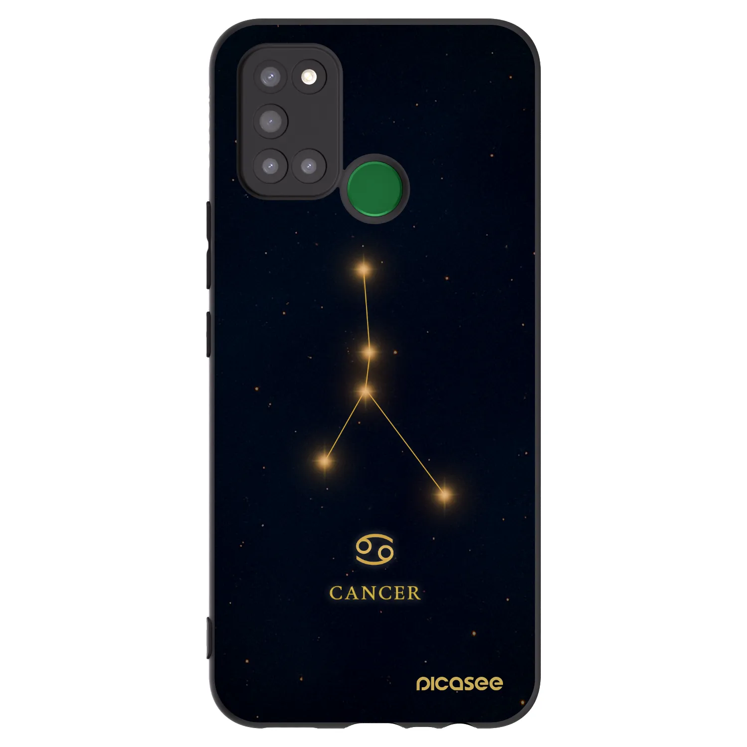 Picasee crna silikonska maskica za Realme 7i - CANCER
