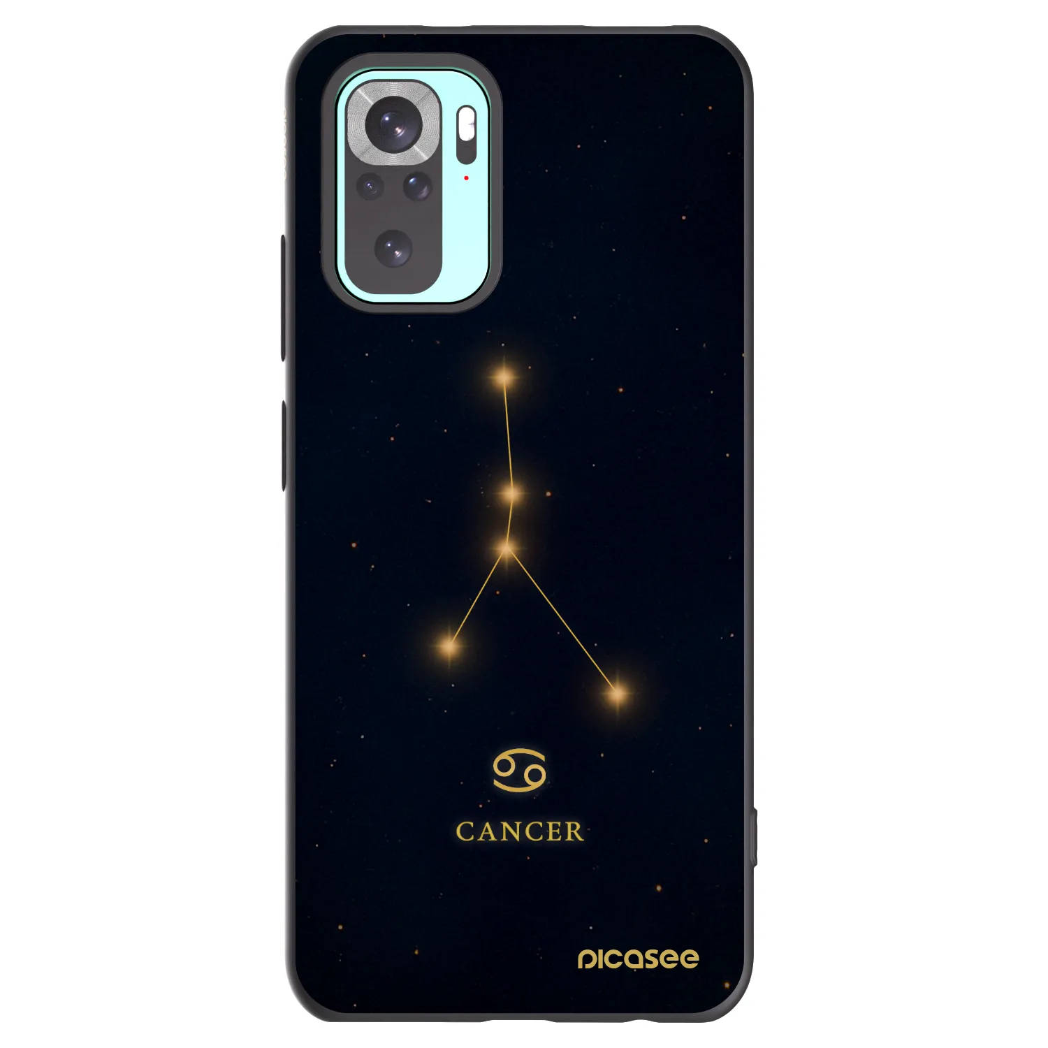 Picasee crna silikonska maskica za Xiaomi Redmi Note 10 Pro - CANCER