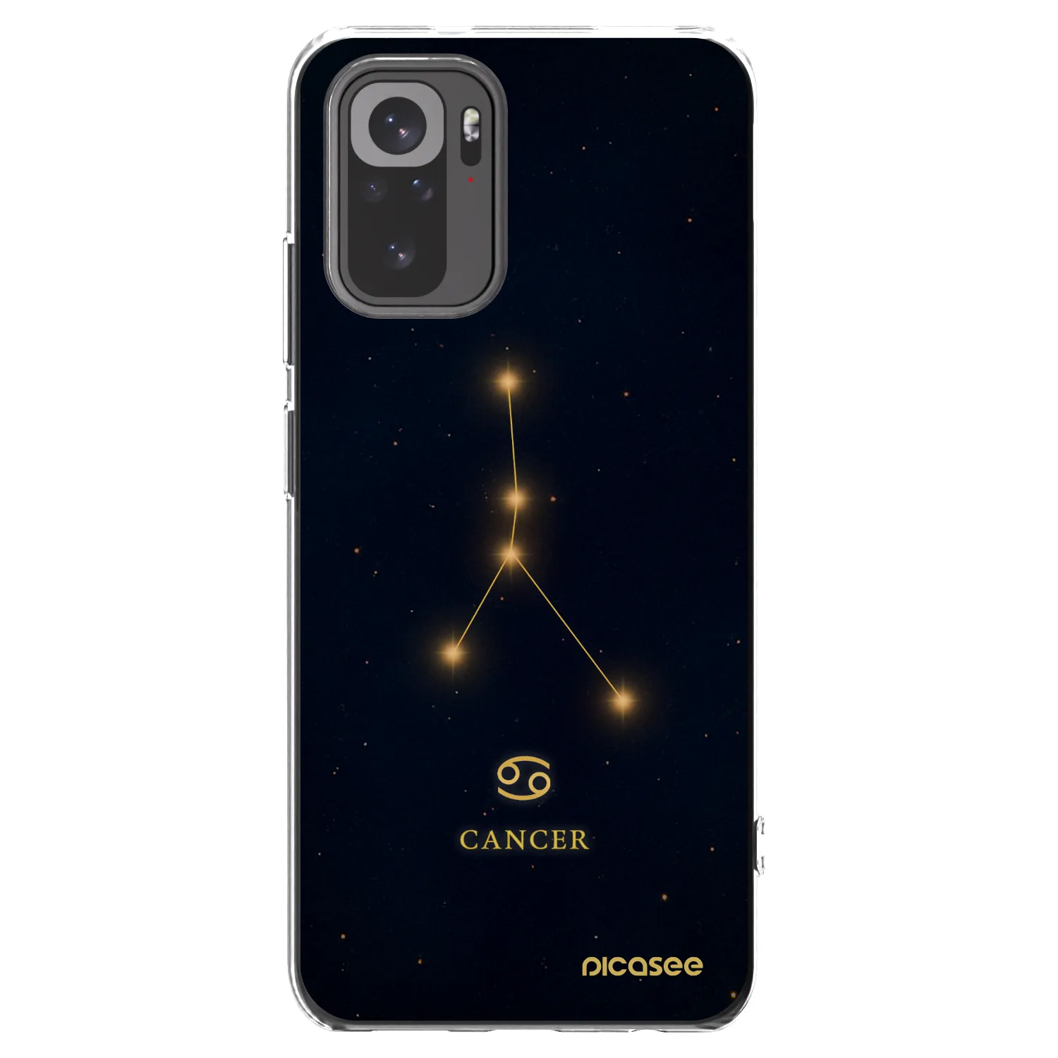 Picasee silikonska prozirna maskica za Xiaomi Redmi Note 10S - CANCER
