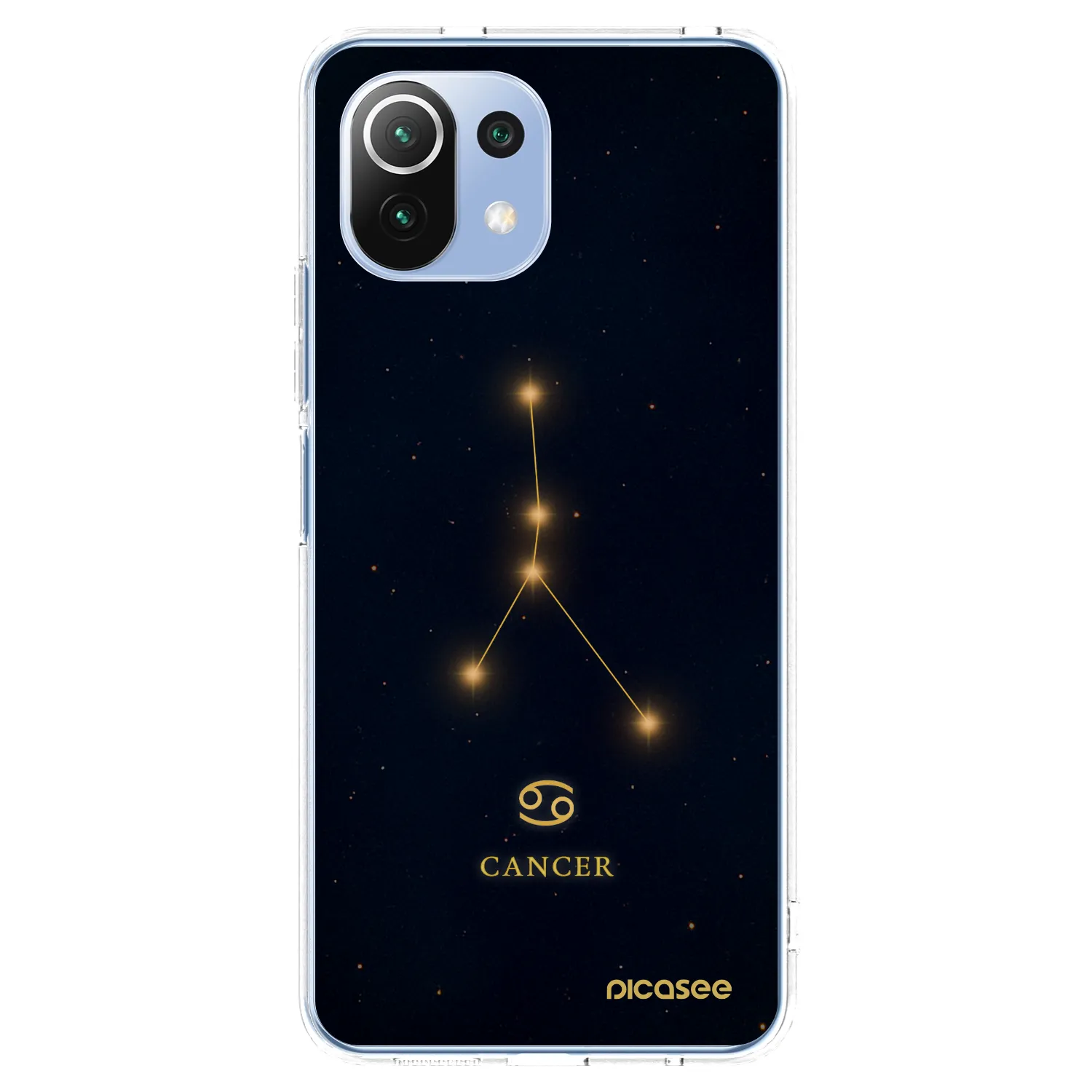 Picasee silikonska prozirna maskica za Xiaomi Mi 11 Lite - CANCER