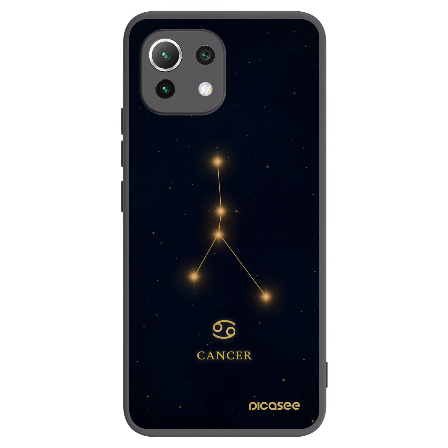 Picasee crna silikonska maskica za Xiaomi Mi 11 Lite - CANCER
