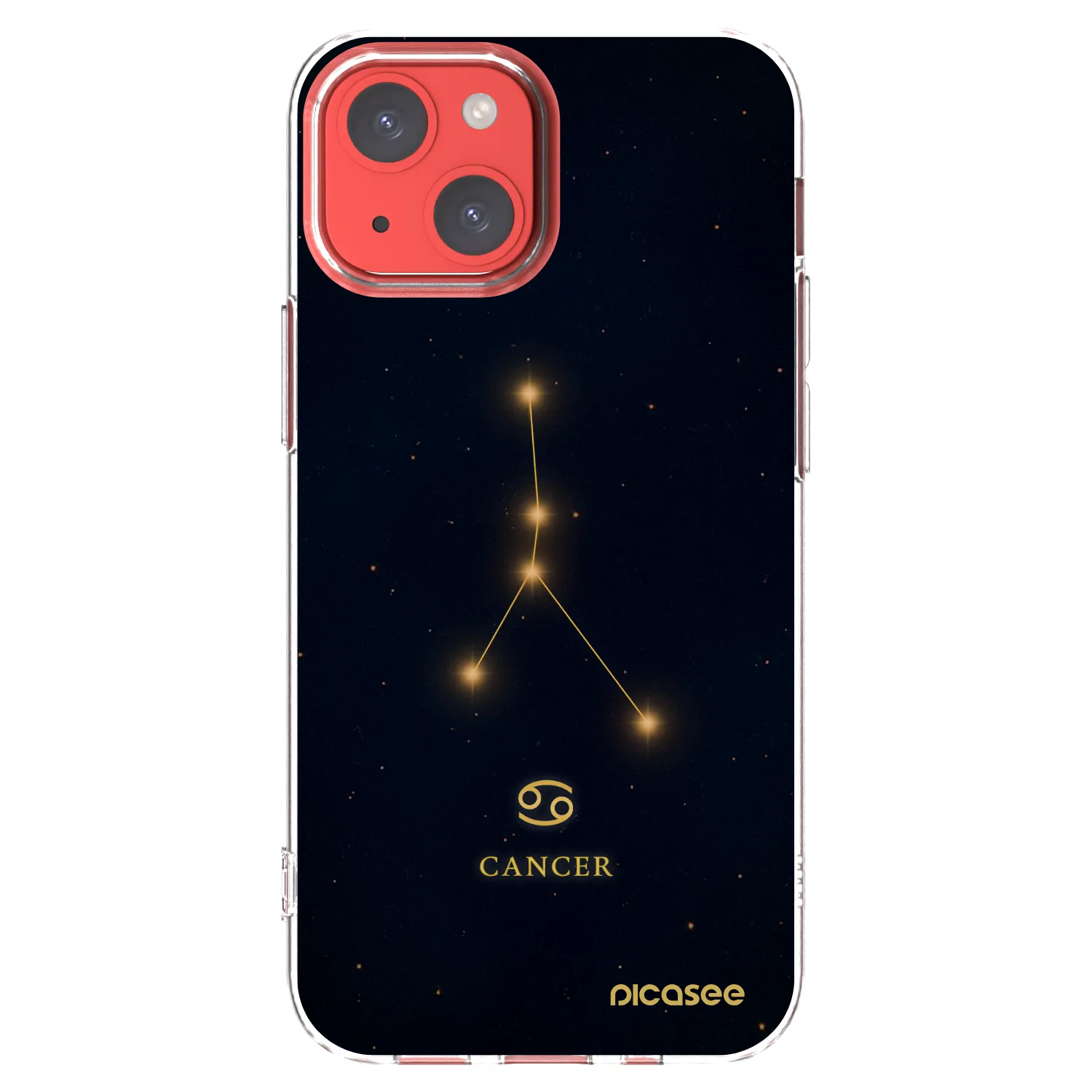 Picasee silikonska prozirna maskica za Apple iPhone 13 mini - CANCER