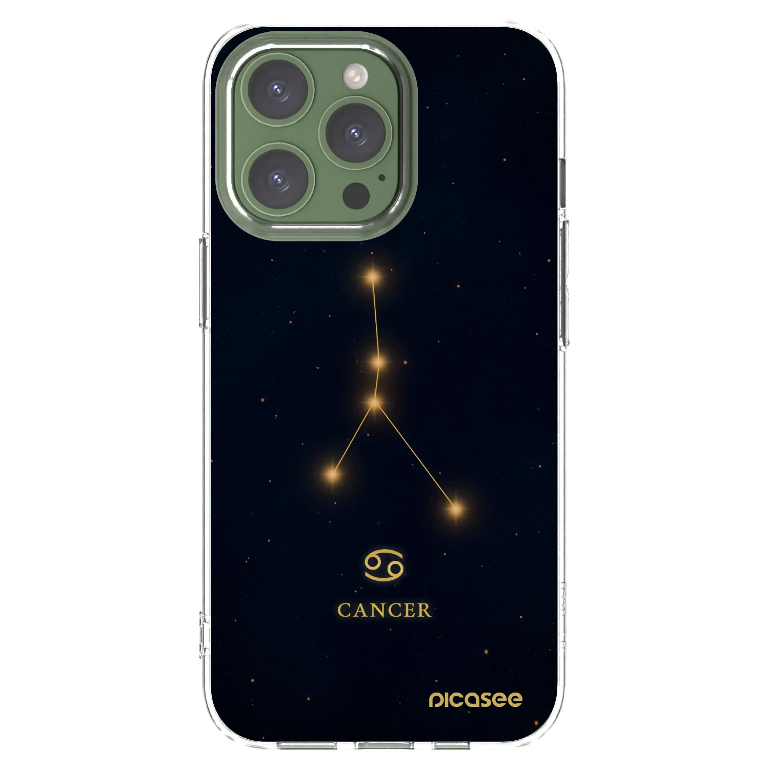 Picasee silikonska prozirna maskica za Apple iPhone 13 Pro - CANCER