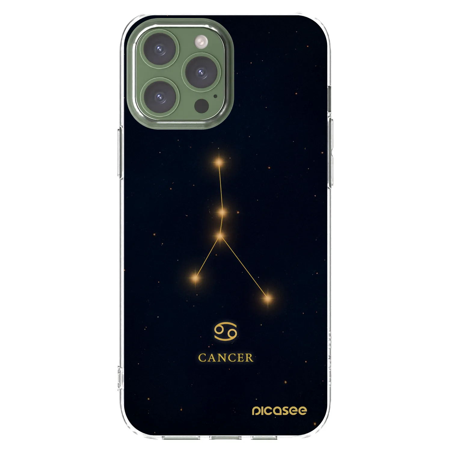 Picasee silikonska prozirna maskica za Apple iPhone 13 Pro Max - CANCER