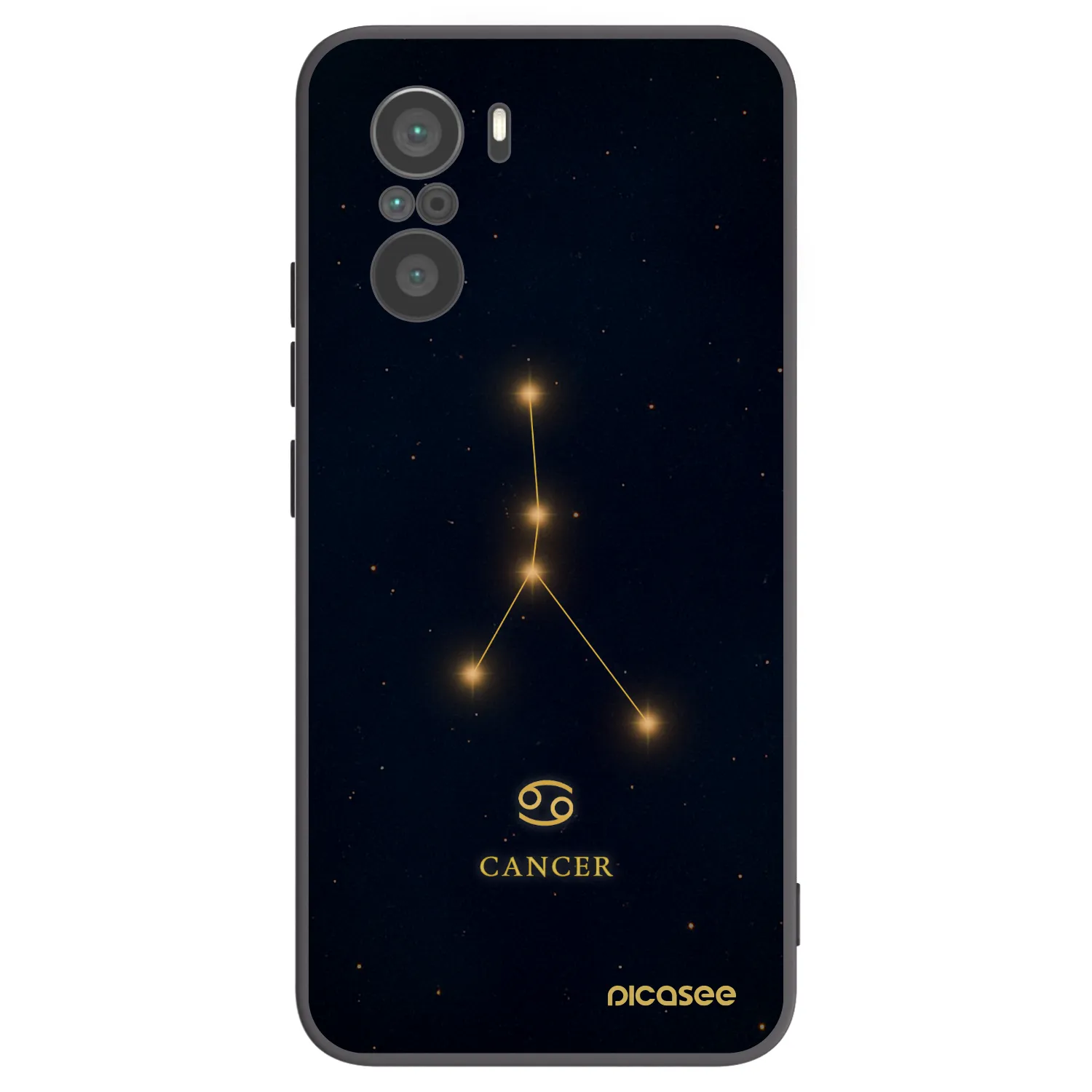 Picasee crna silikonska maskica za Xiaomi Poco F3 - CANCER