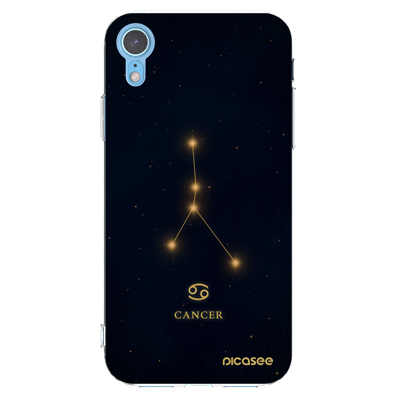 Picasee silikonska prozirna maskica za Apple iPhone XR - CANCER