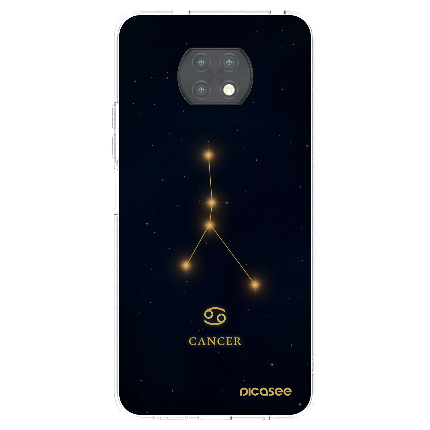 Picasee silikonska prozirna maskica za Xiaomi Redmi Note 9T - CANCER