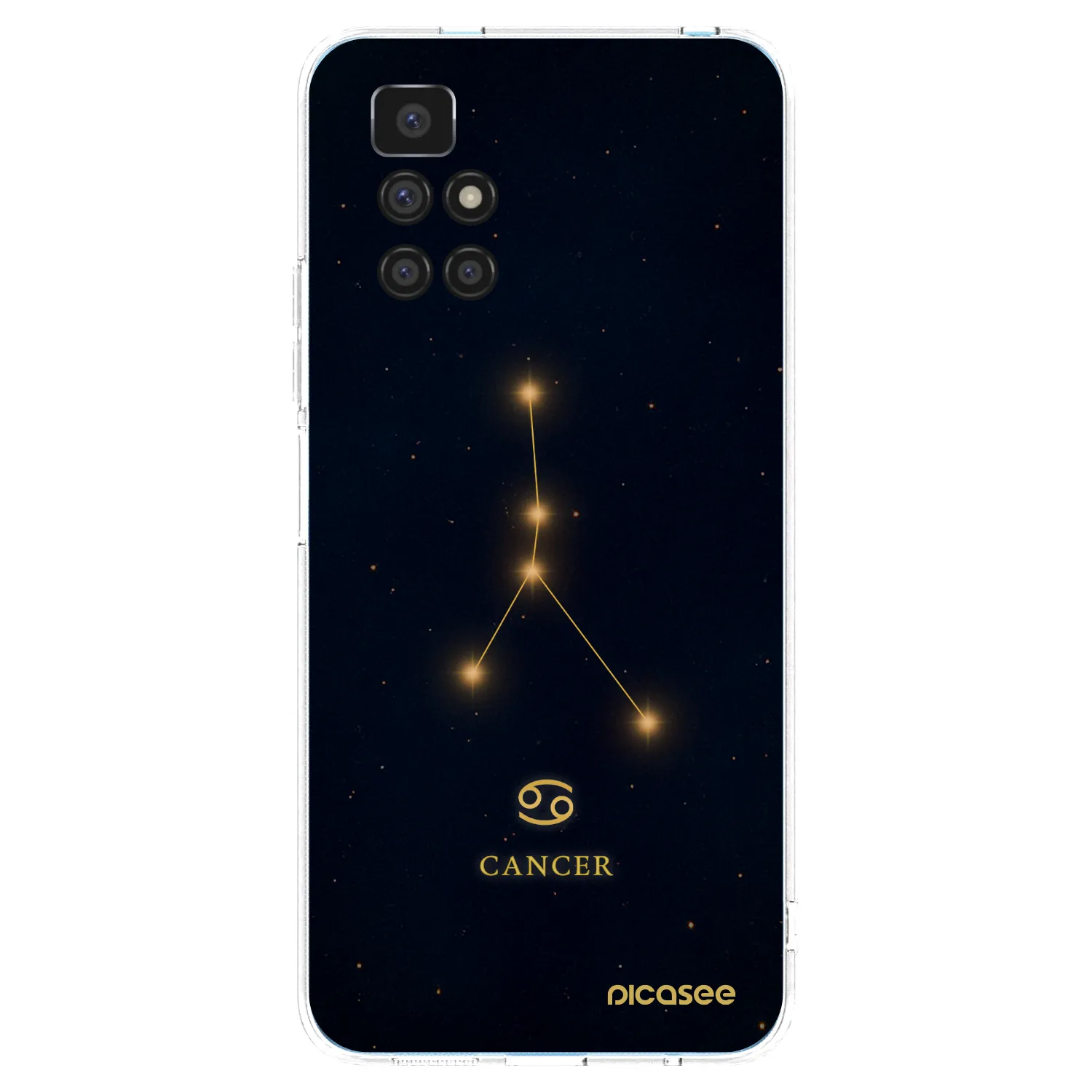 Picasee silikonska prozirna maskica za Xiaomi Redmi 10 - CANCER