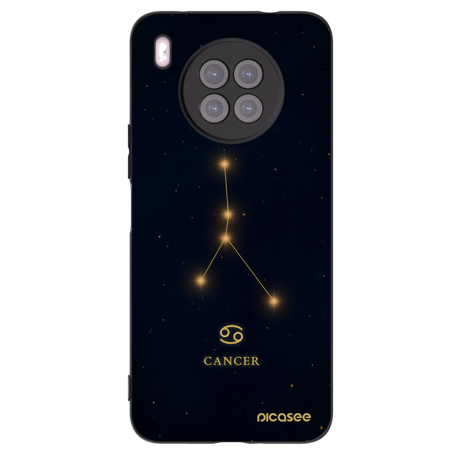 Picasee crna silikonska maskica za Huawei Nova 8i - CANCER