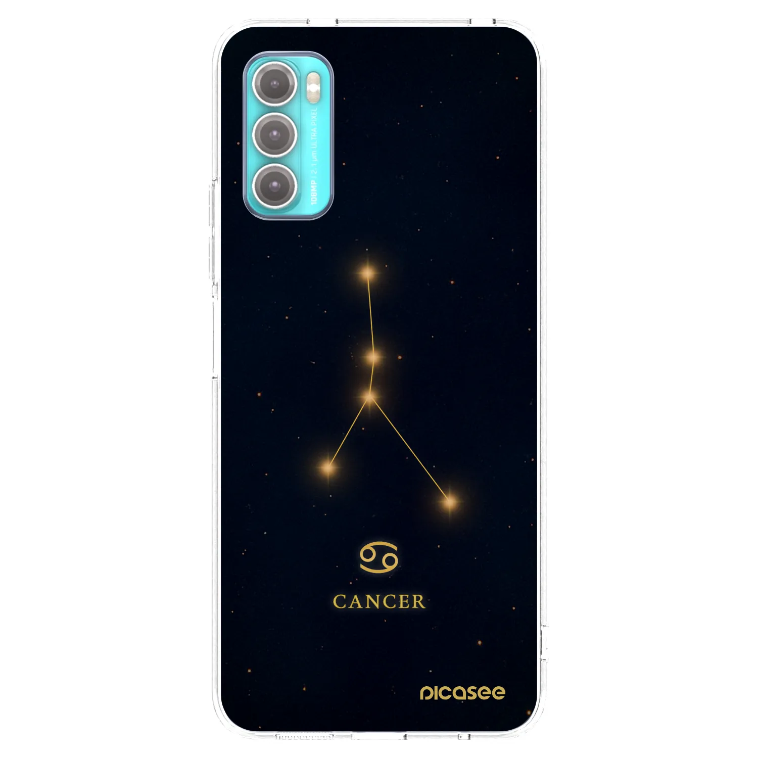 Picasee silikonska prozirna maskica za Motorola Moto G60 - CANCER