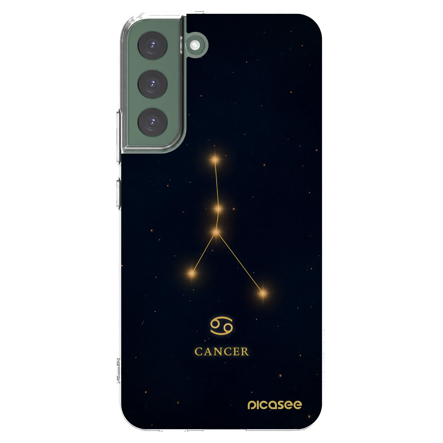 Picasee silikonska prozirna maskica za Samsung Galaxy S22+ 5G - CANCER