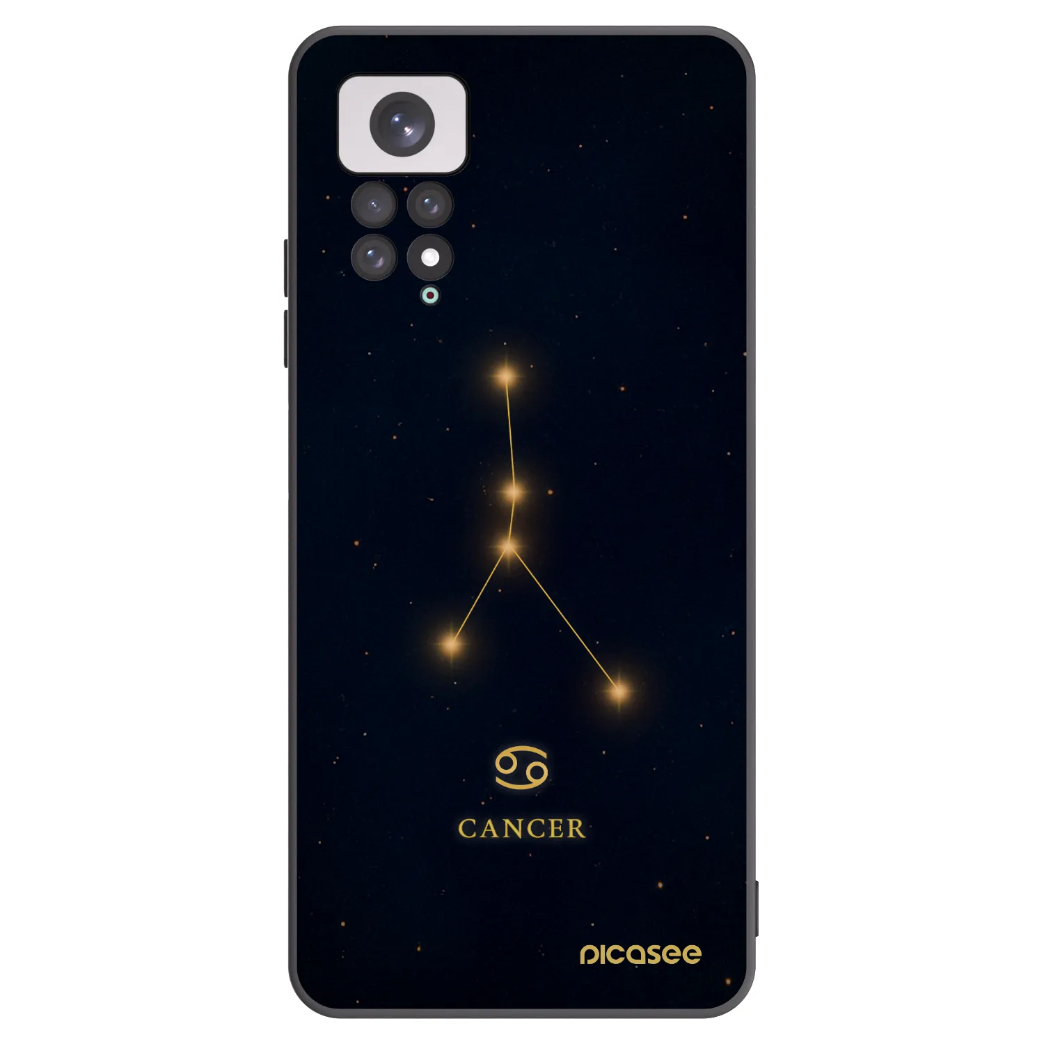 Picasee crna silikonska maskica za Xiaomi Redmi Note 11 - CANCER
