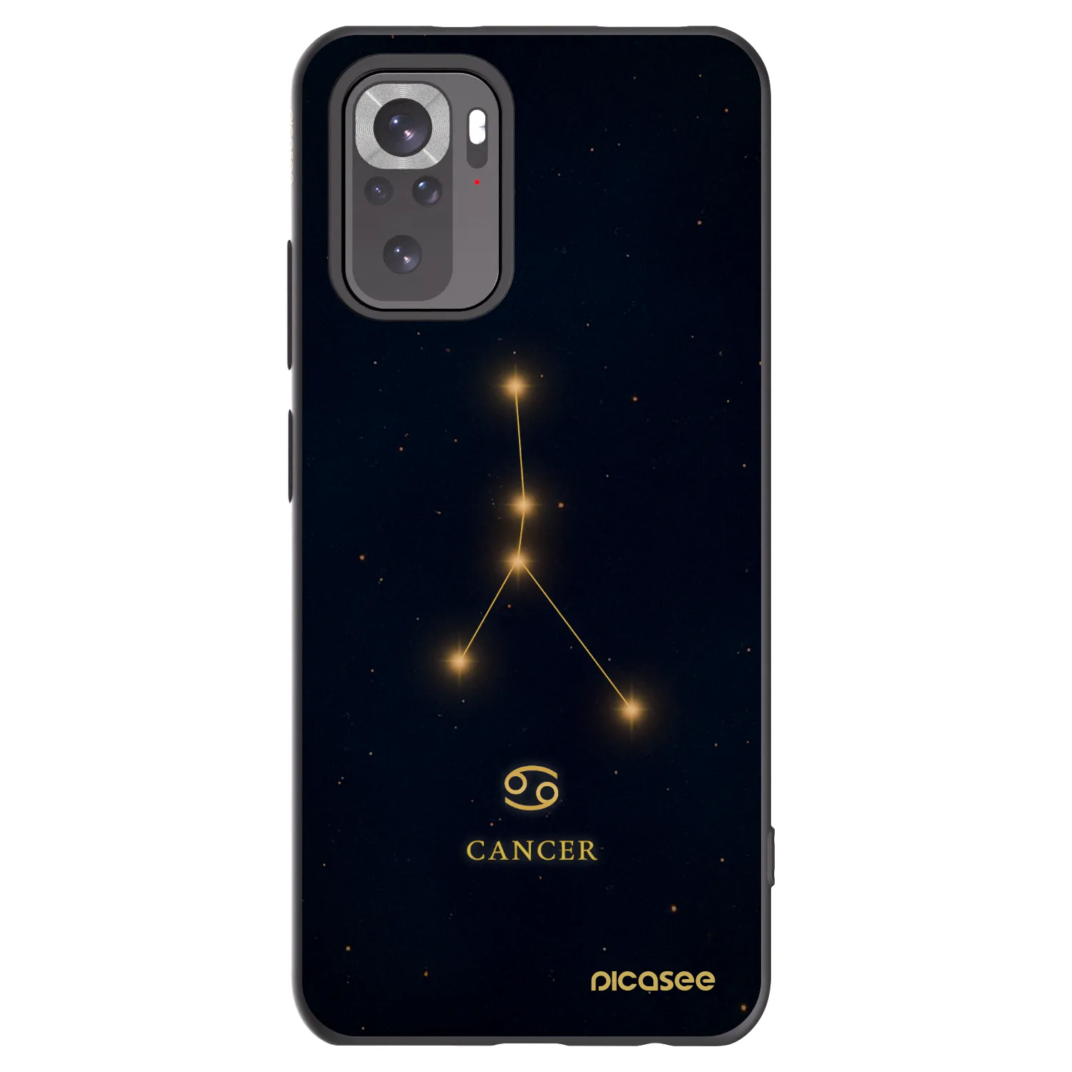 Picasee crna silikonska maskica za Xiaomi Redmi Note 11S 4G - CANCER