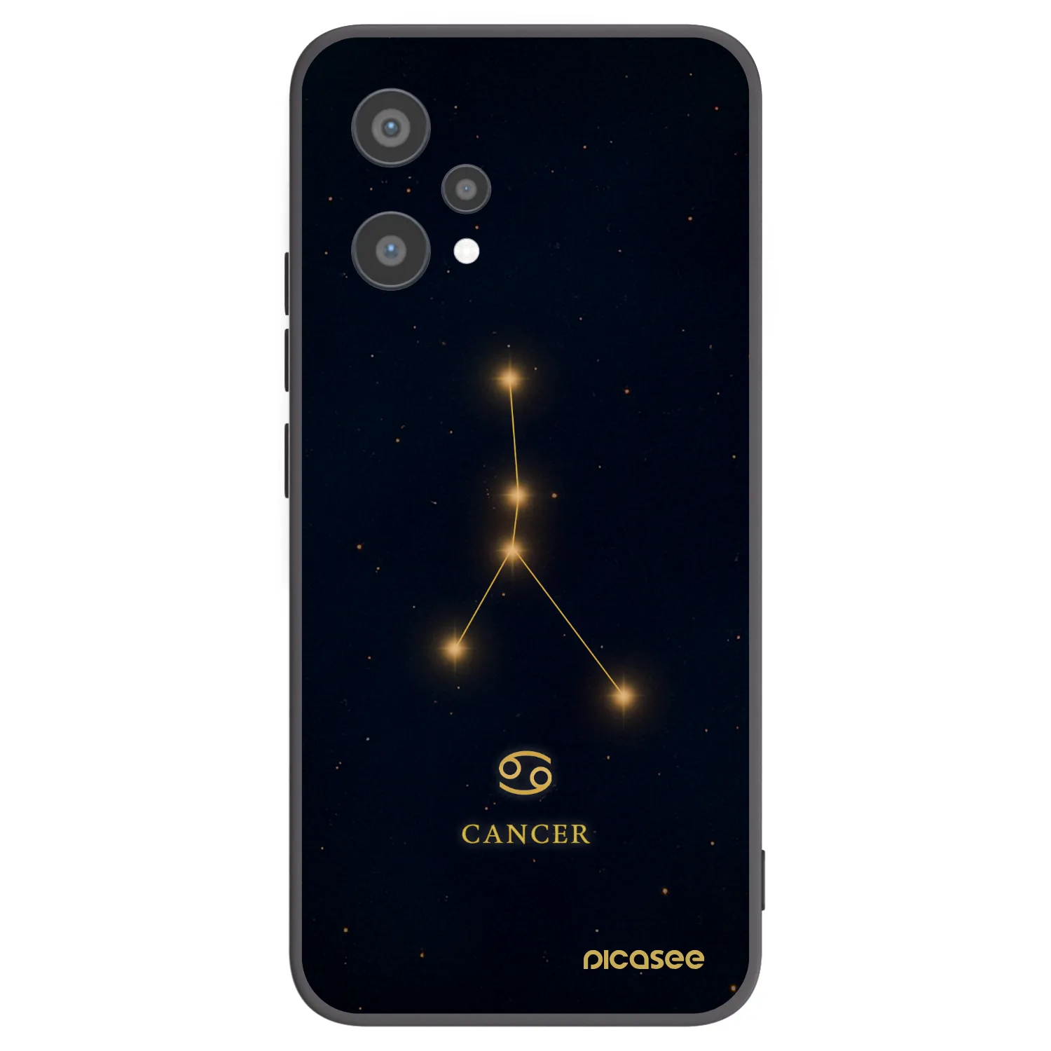 Picasee crna silikonska maskica za Realme 9 Pro 5G - CANCER