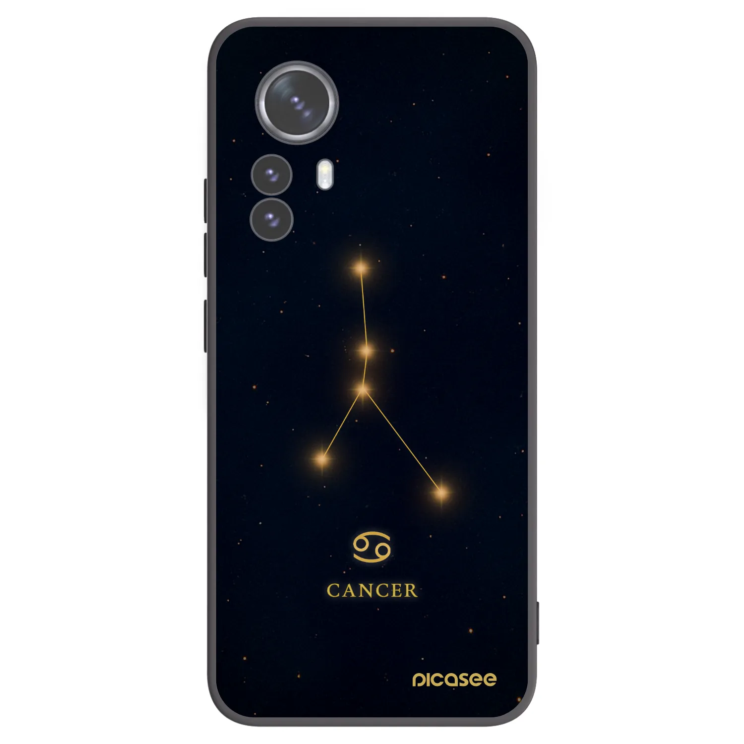 Picasee crna silikonska maskica za Xiaomi 12 Pro - CANCER