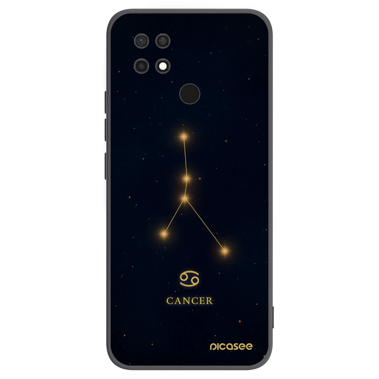 Picasee crna silikonska maskica za Xiaomi Redmi 10C - CANCER