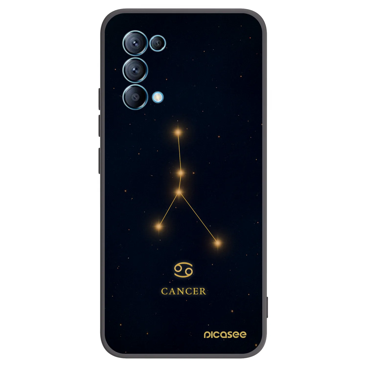 Picasee crna silikonska maskica za OPPO Reno 5 5G - CANCER