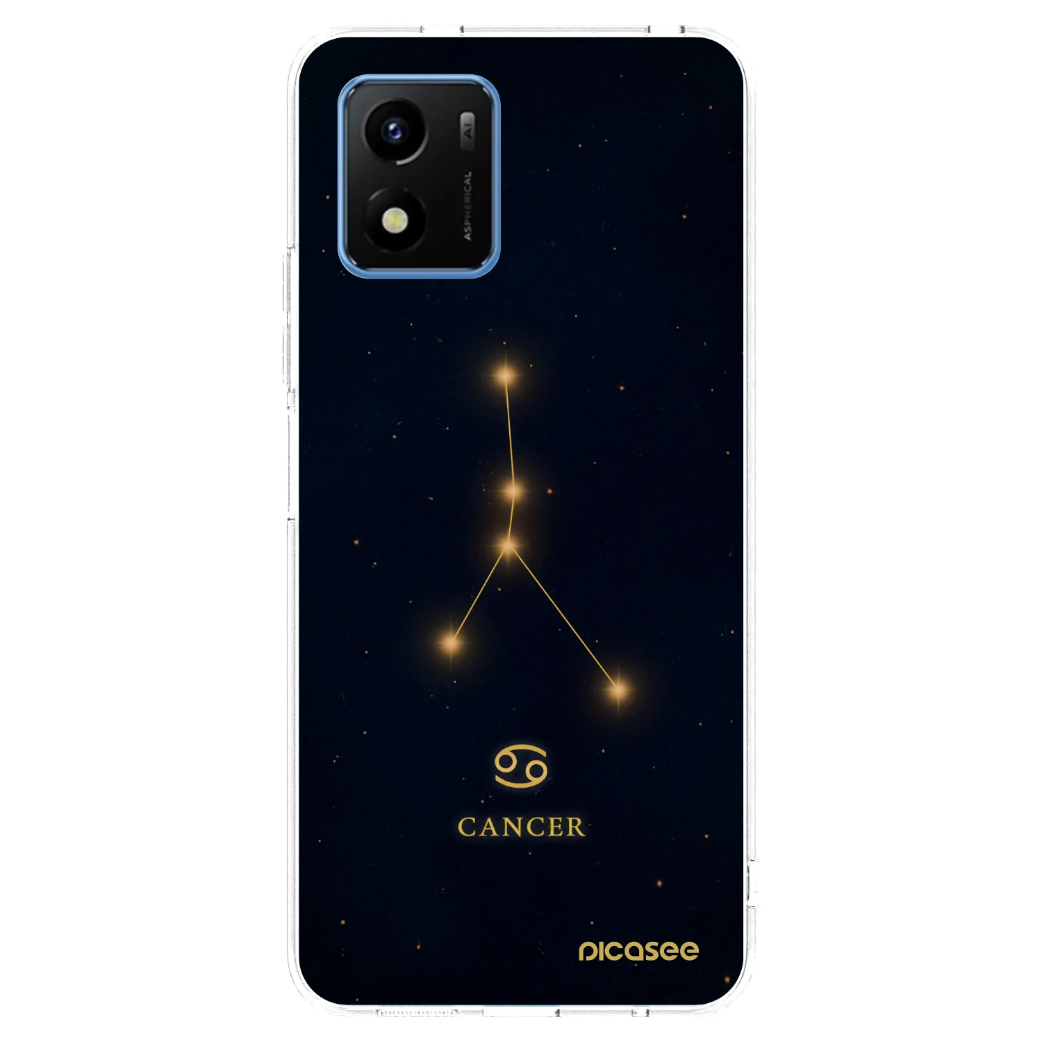 Picasee silikonska prozirna maskica za Vivo Y01 - CANCER