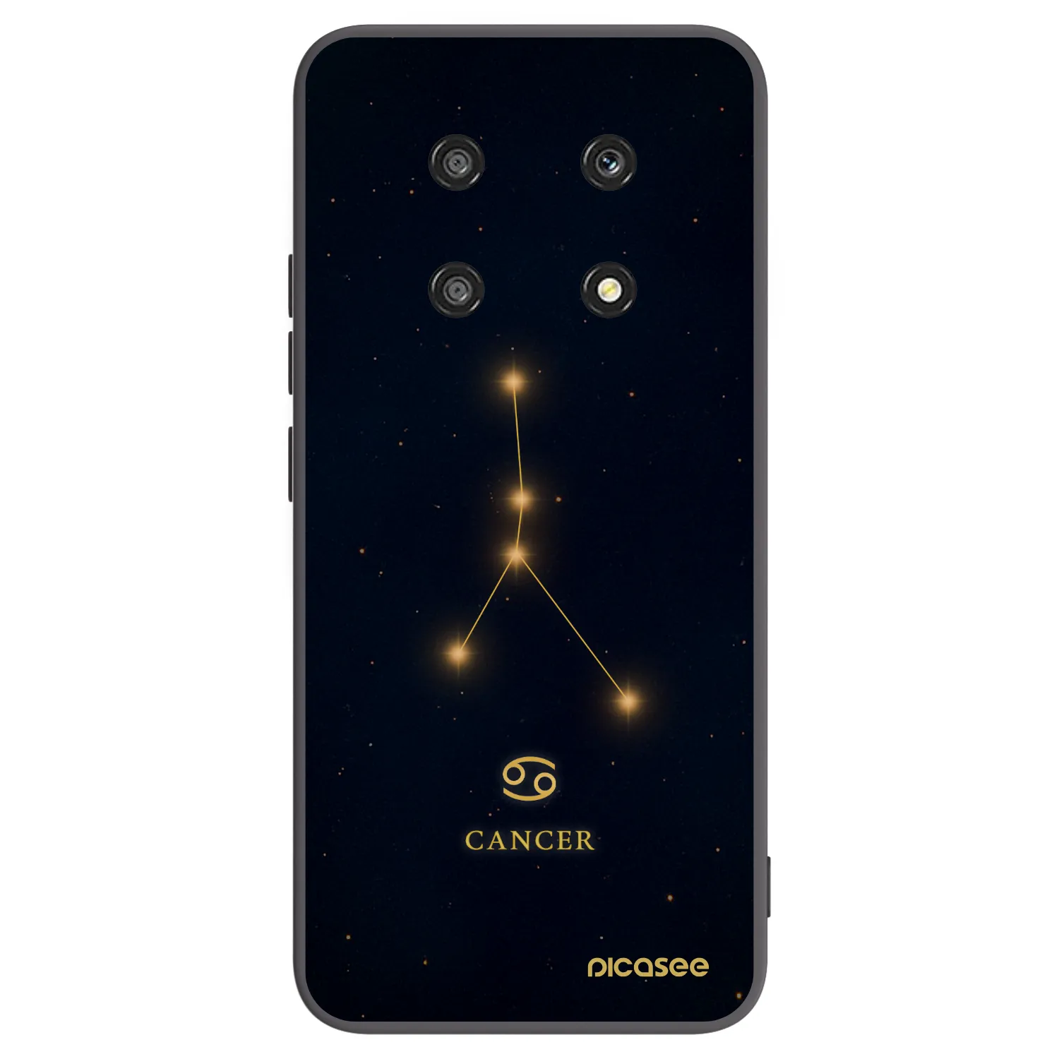 Picasee crna silikonska maskica za Honor Magic4 Lite 5G - CANCER