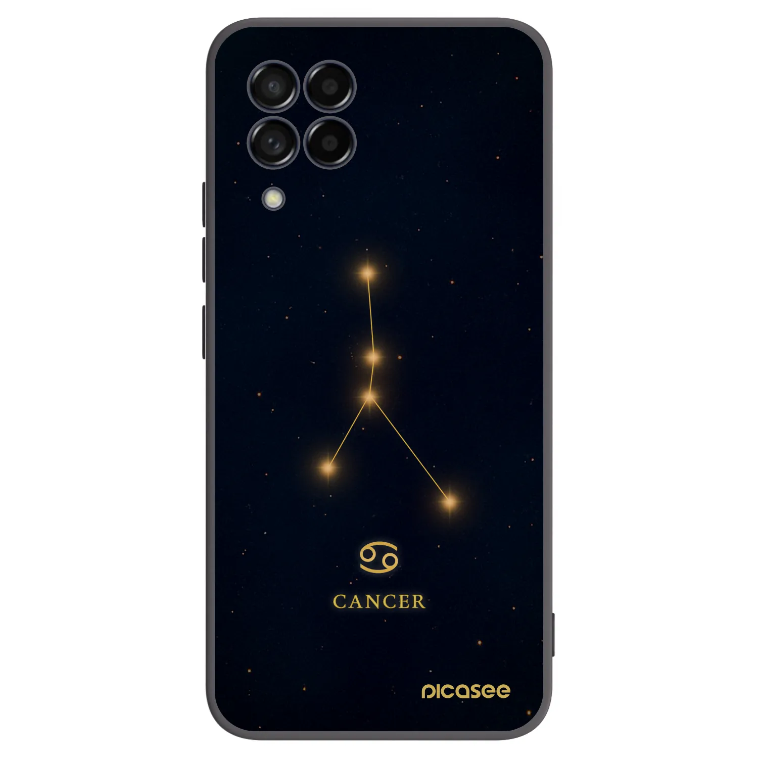 Picasee crna silikonska maskica za Samsung Galaxy M53 5G - CANCER