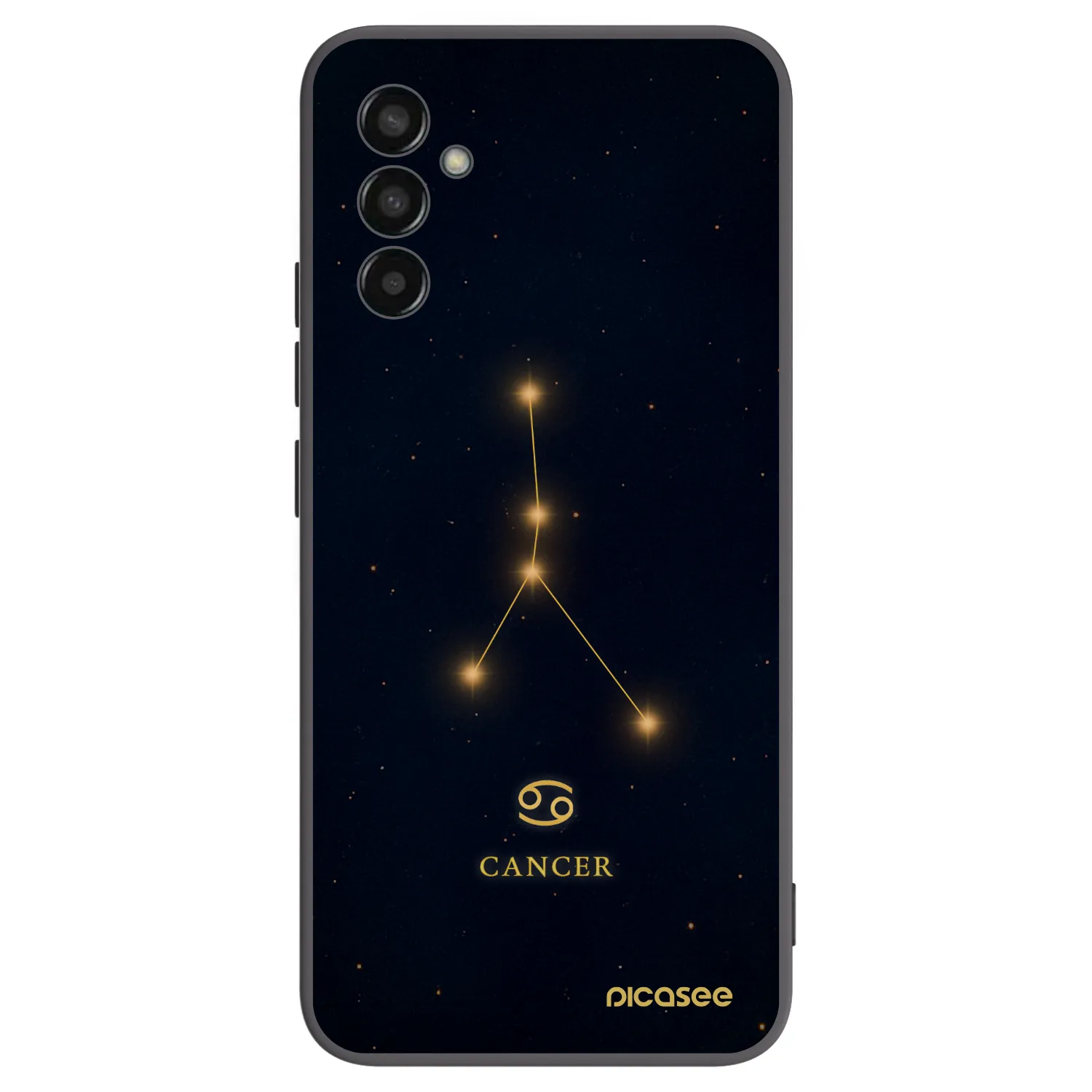 Picasee crna silikonska maskica za Samsung Galaxy M13 M135F - CANCER