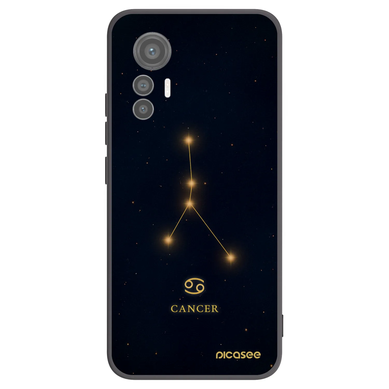 Picasee crna silikonska maskica za Xiaomi 12 Lite - CANCER