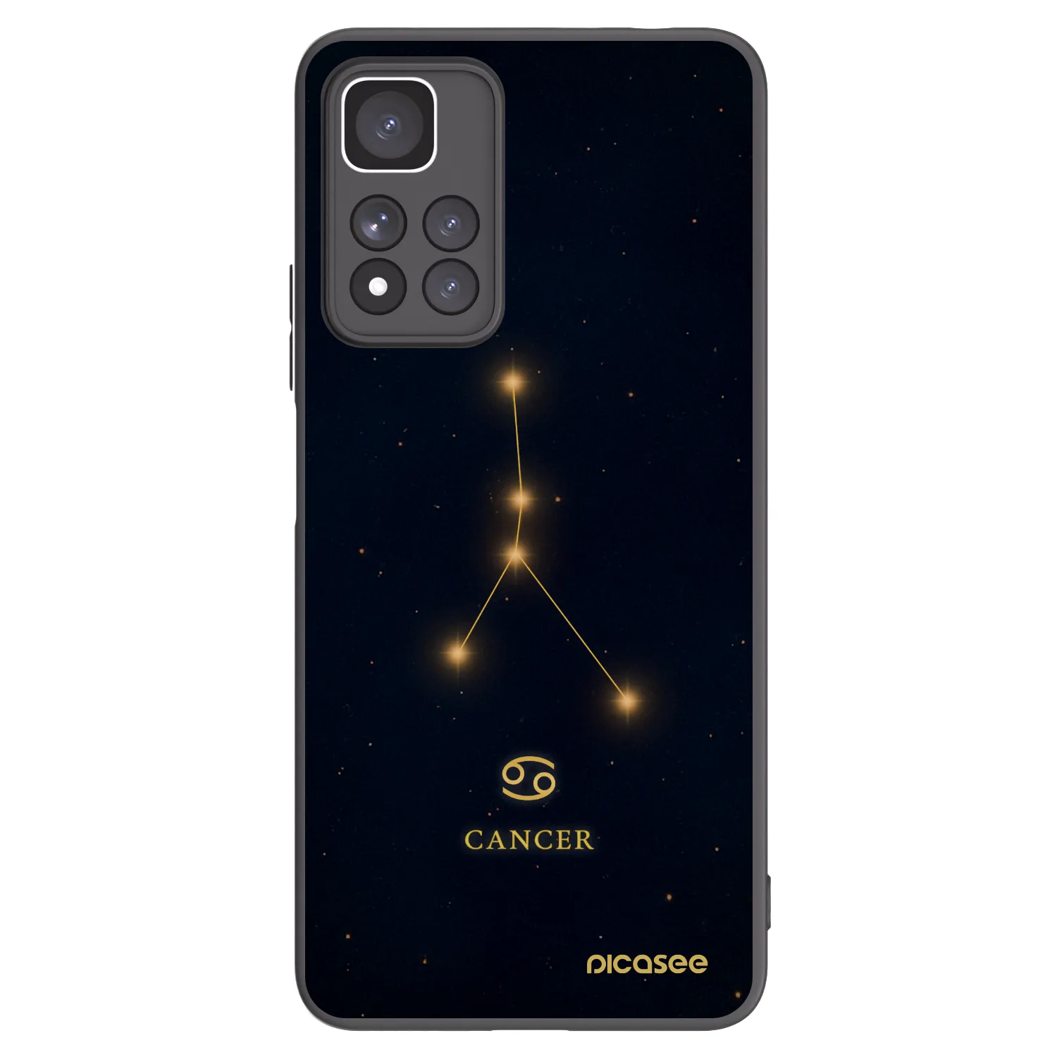 Picasee crna silikonska maskica za Xiaomi Redmi Note 11 Pro+ 5G - CANCER