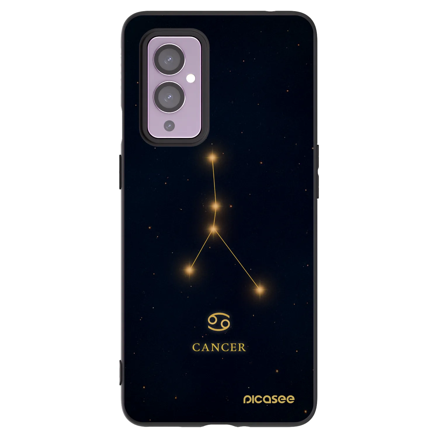 Picasee crna silikonska maskica za OnePlus 9 - CANCER