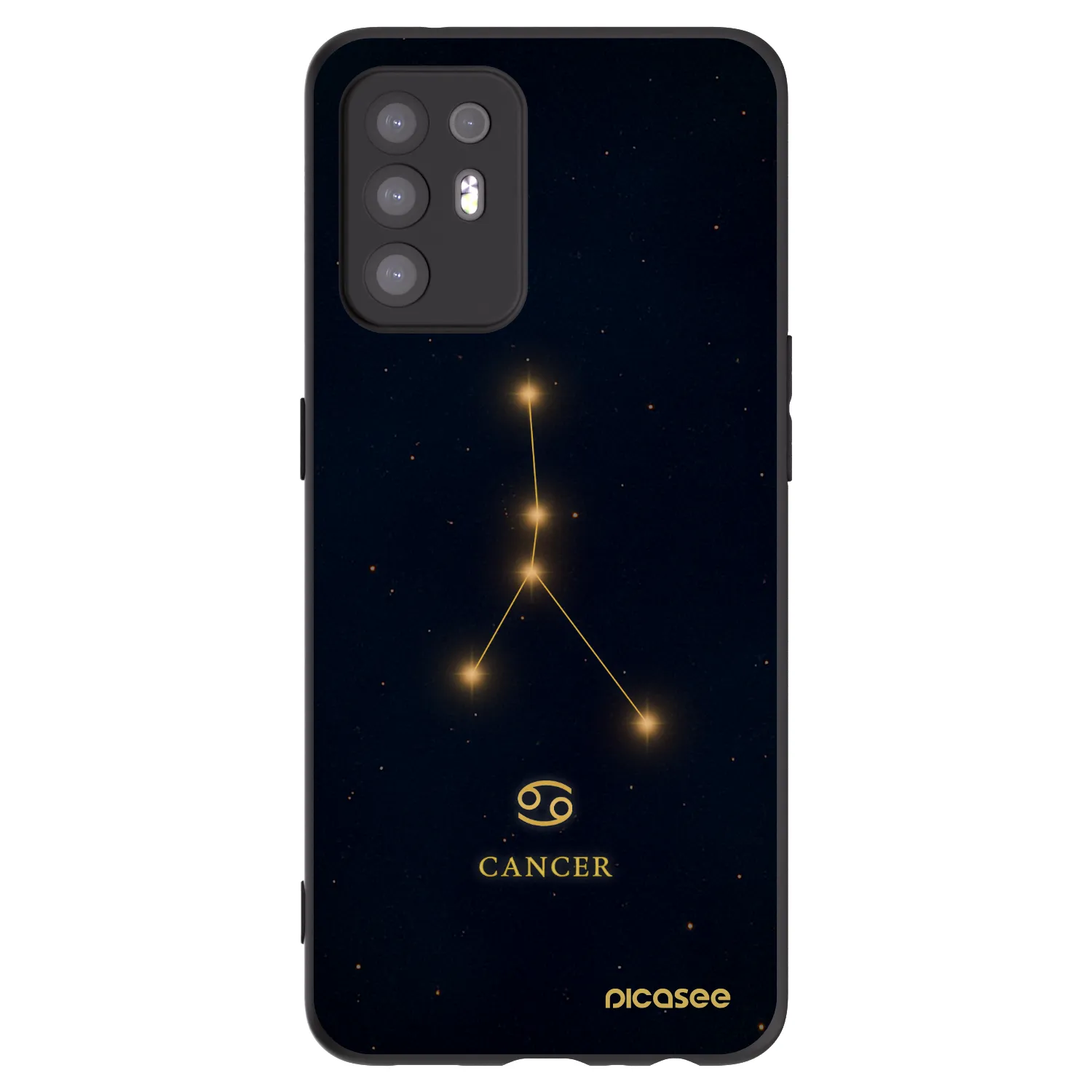 Picasee crna silikonska maskica za OPPO A94 5G - CANCER