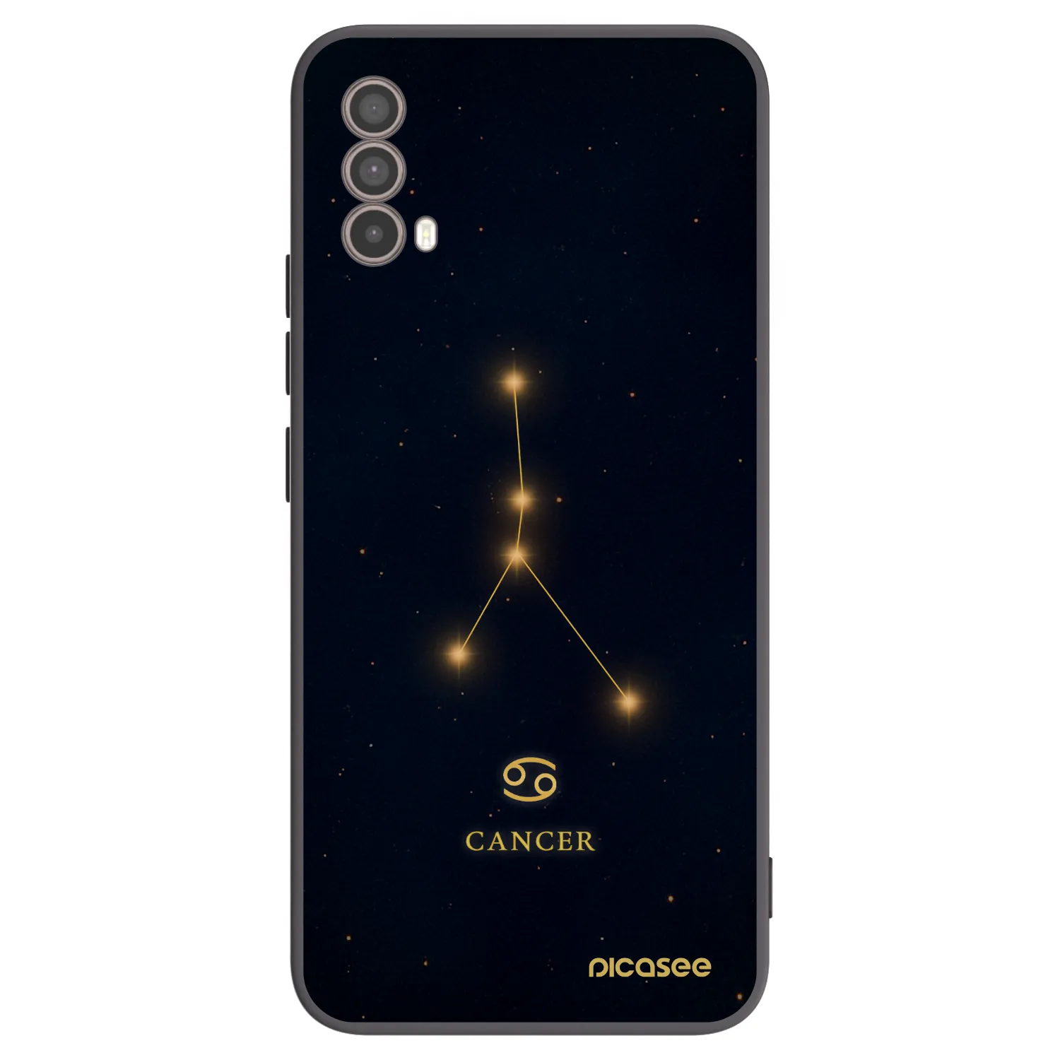 Picasee crna silikonska maskica za Motorola Moto E40 - CANCER