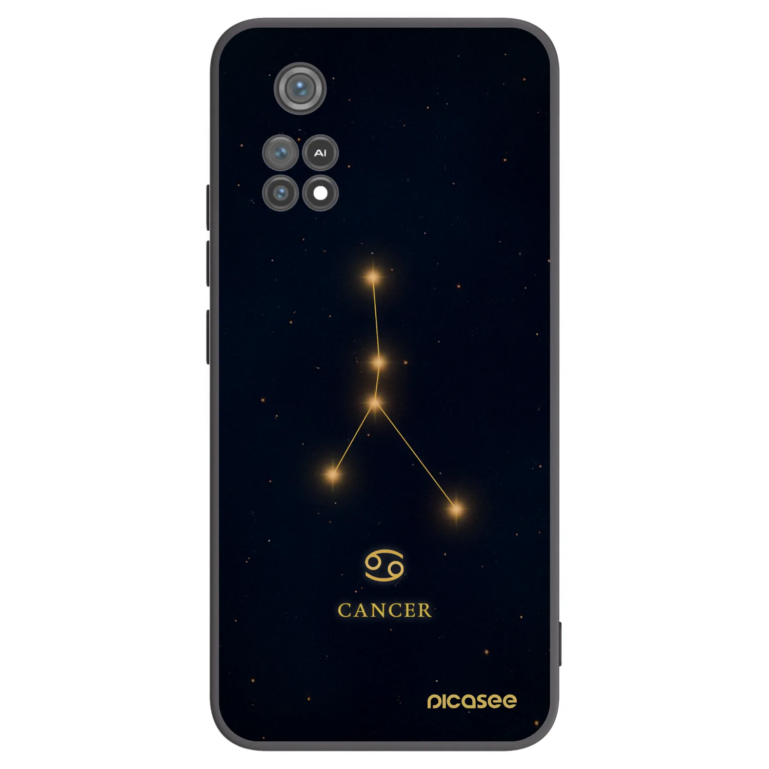 Picasee crna silikonska maskica za Xiaomi Poco M4 Pro - CANCER