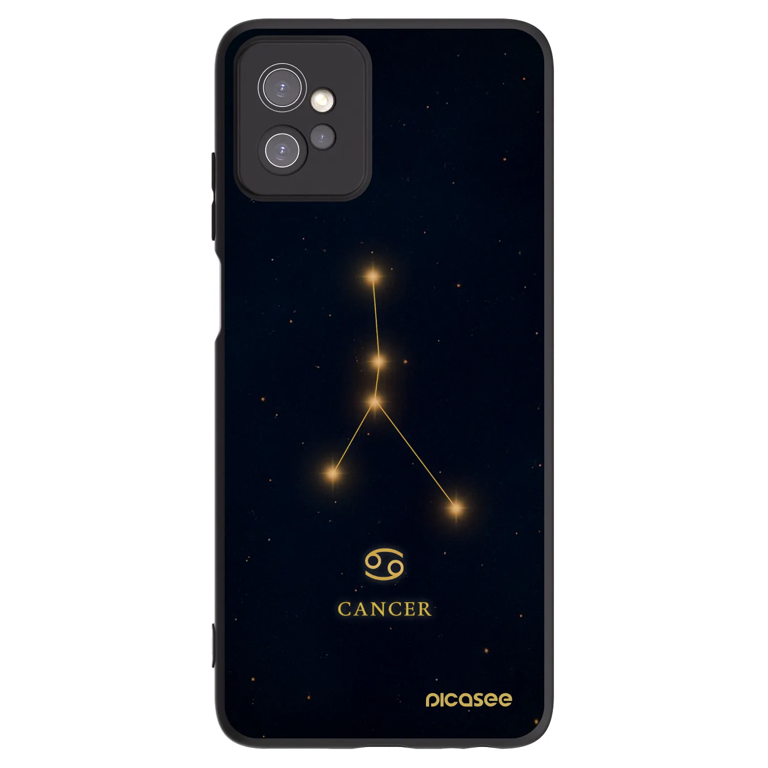 Picasee crna silikonska maskica za Motorola Moto G32 - CANCER