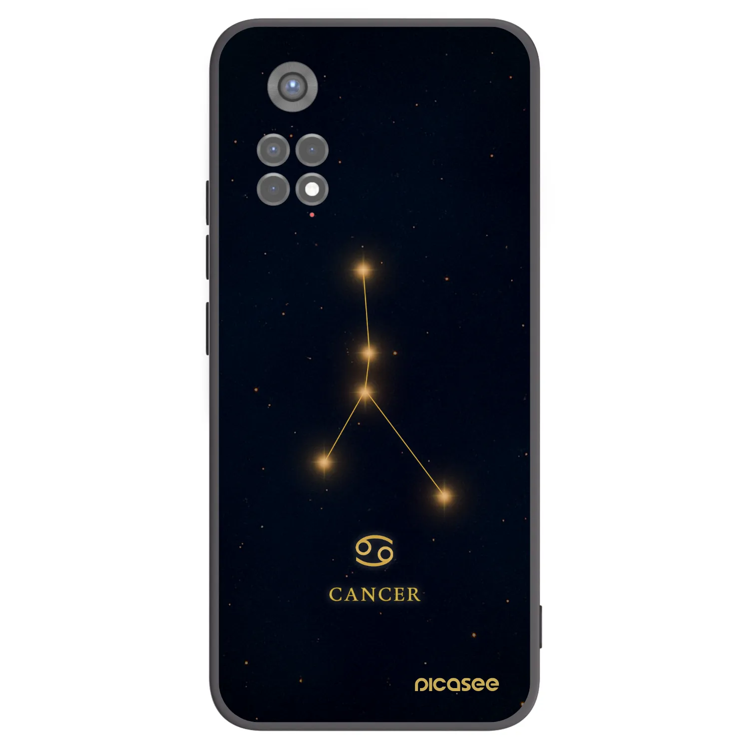 Picasee crna silikonska maskica za Xiaomi Redmi Note 11S 5G - CANCER