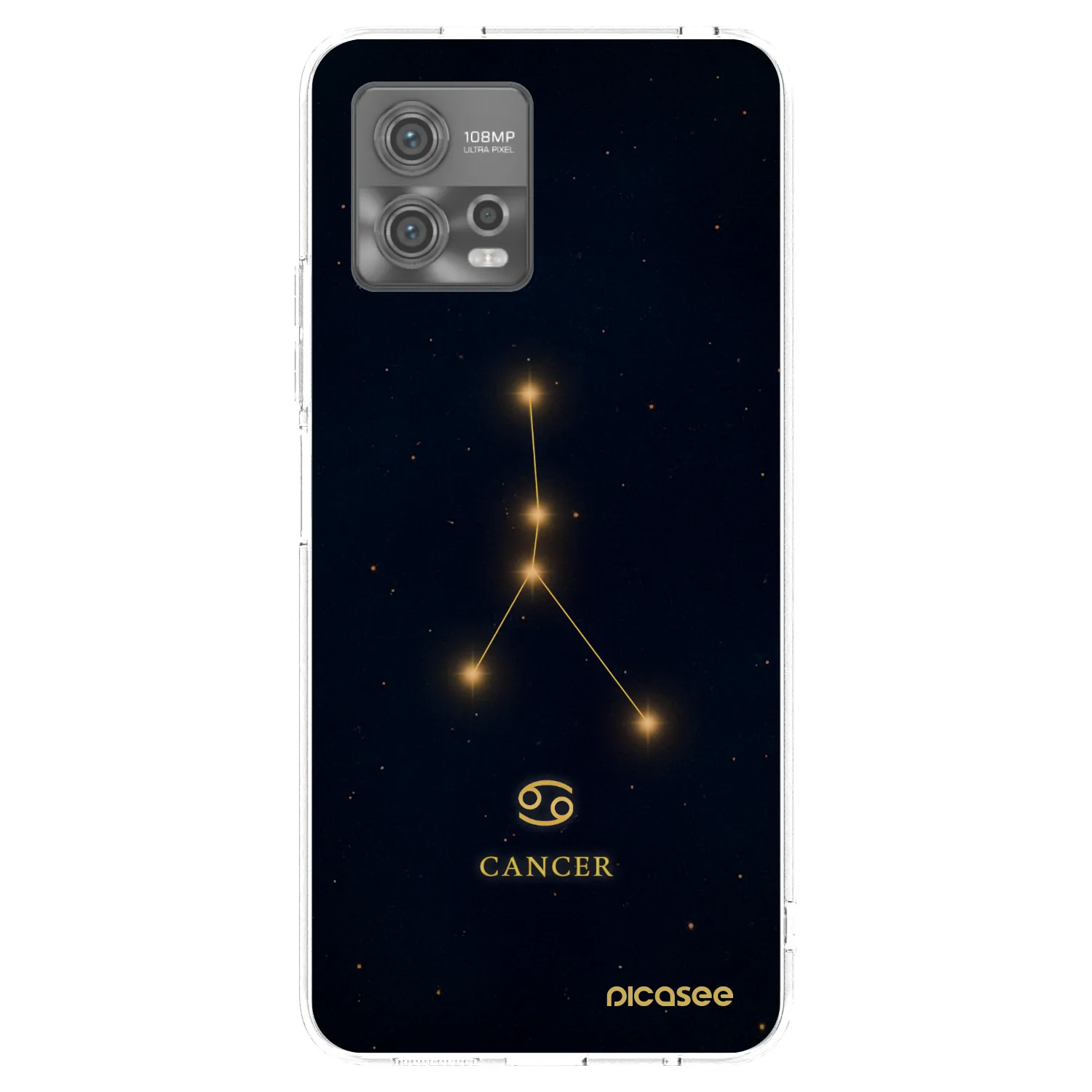 Picasee silikonska prozirna maskica za Motorola Moto G72 - CANCER