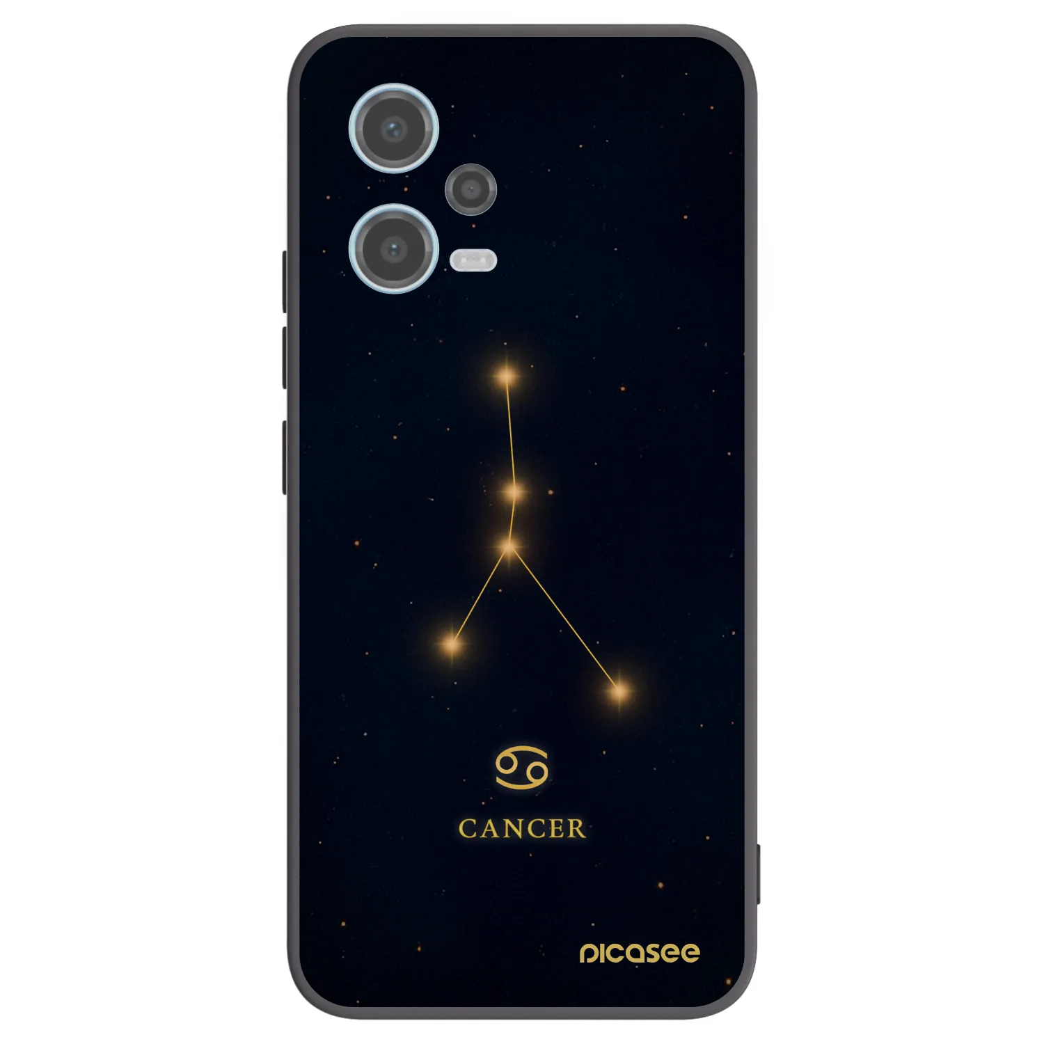 Picasee crna silikonska maskica za Xiaomi Redmi Note 12 5G - CANCER