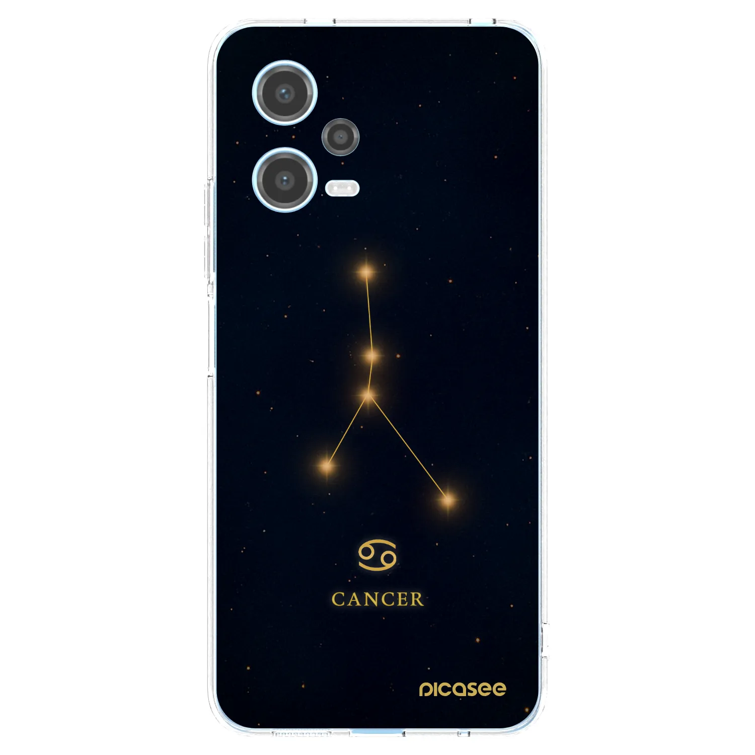 Picasee silikonska prozirna maskica za Xiaomi Redmi Note 12 5G - CANCER