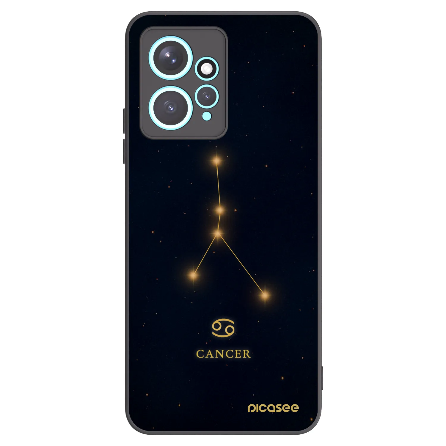 Picasee crna silikonska maskica za Xiaomi Redmi Note 12 4G - CANCER