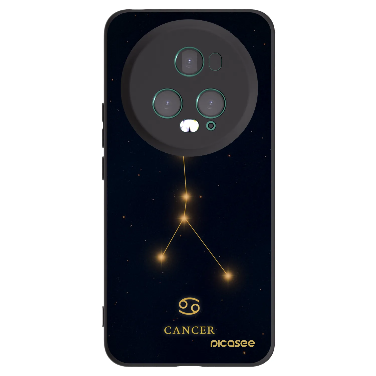 Picasee crna silikonska maskica za Honor Magic5 Pro - CANCER