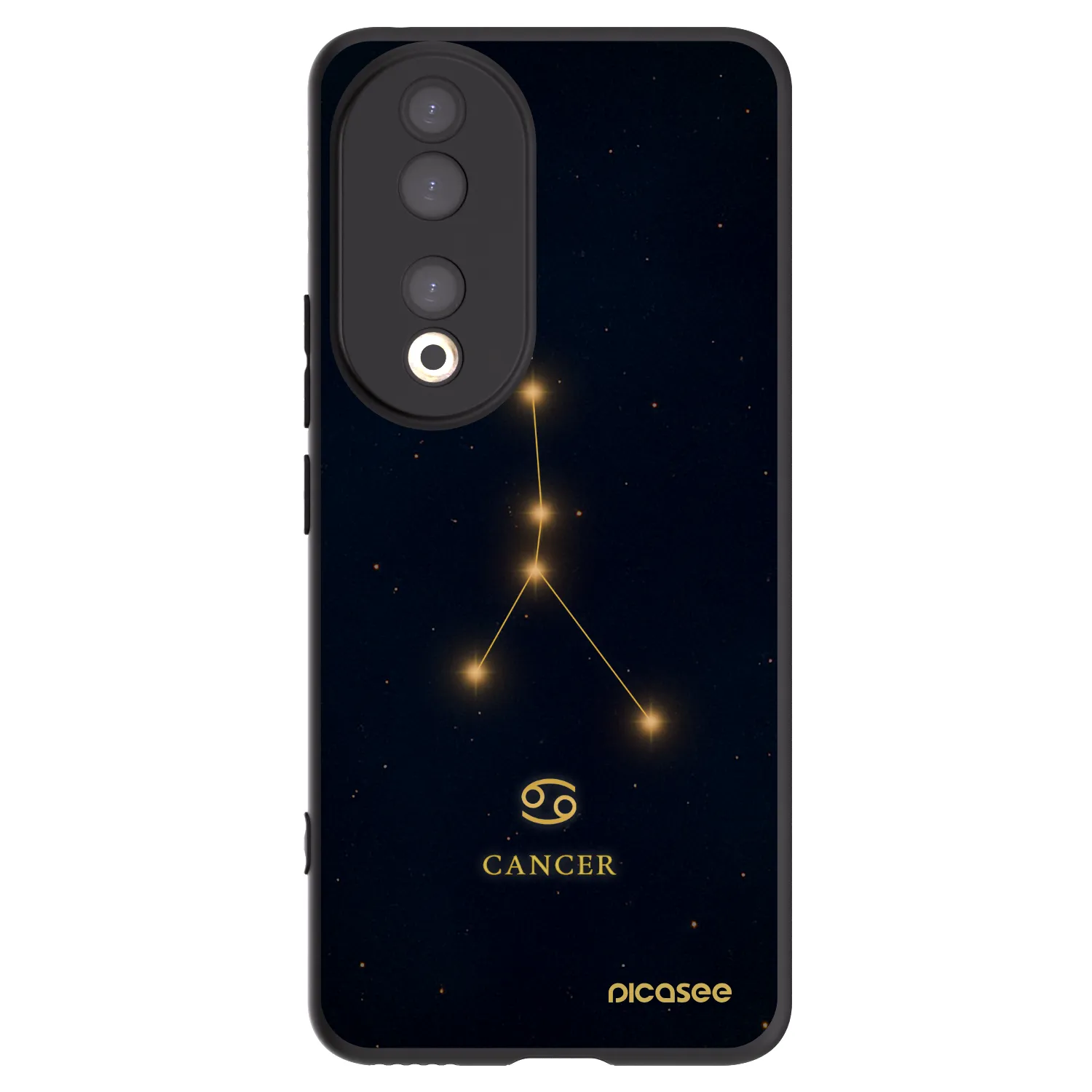 Picasee crna silikonska maskica za Honor 90 5G - CANCER
